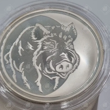 Монета "Три рубля 2007", серебро I категория 925, вес 31.1 г.