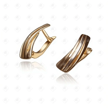 Серьги, золото 585 II Категория, вес 2.27 г.