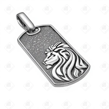 подвеска Лев , серебро I категория 925, вес 6.3 г.