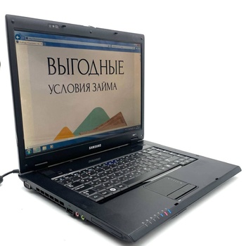 Ноутбук Samsung np-r60y RAM: 2 ГБ HDD 200ГБ ATI Mobility Radeon X1250 intel core 2 duo