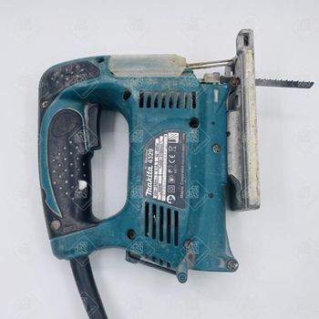 Электролобзик Makita 4329, 450 Вт сине-зеленый