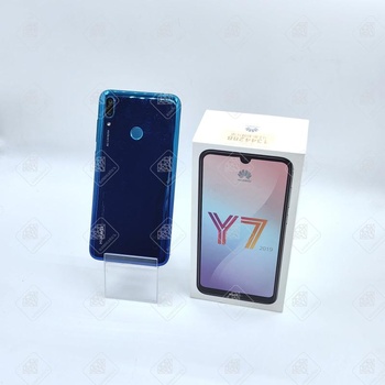 Телефон Huawei Y7 (2019), 32 ГБ, синий, 3 ГБ