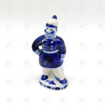 Статуэтка Пожарный Гжель