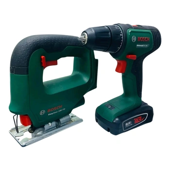 Набор Шуруповерт Bosch UniversalDrill 18v + Лобзик Bosch EasySaw 18v-70