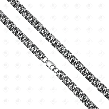 Цепь плетения Бисмарк, серебро I категория 925, вес 114.12 г.